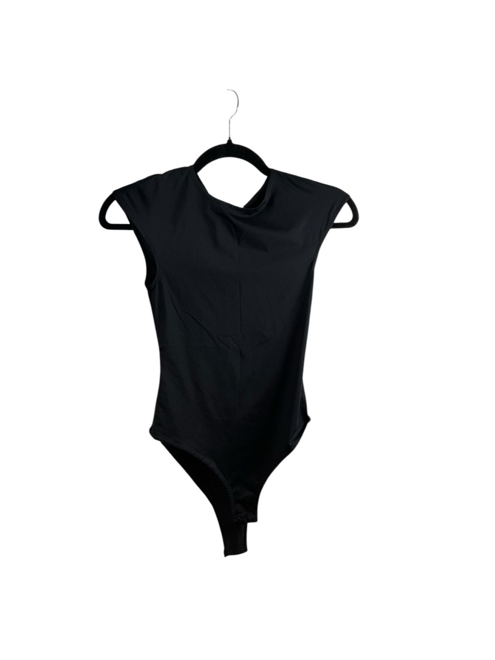 H&M Black Sleeveless High-Neck Bodysuit